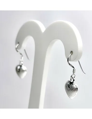 ✨ Pendientes Largos de Plata Verlief 20€ | Corazón Romántico