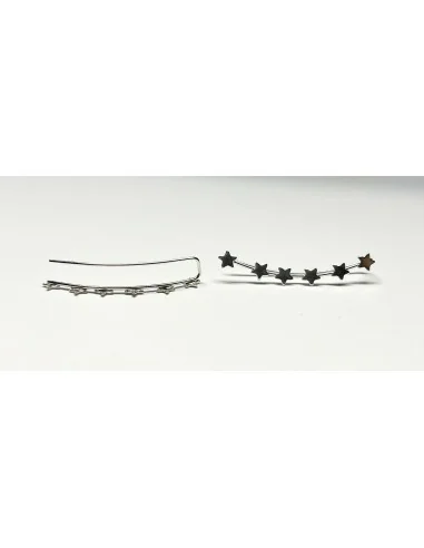 🌟Pendientes Trepadores de Plata Ti Star: Estilo Moderno